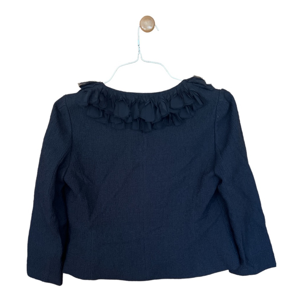 Ann Taylor Black Ruffled Jacket - Picture 2 of 9